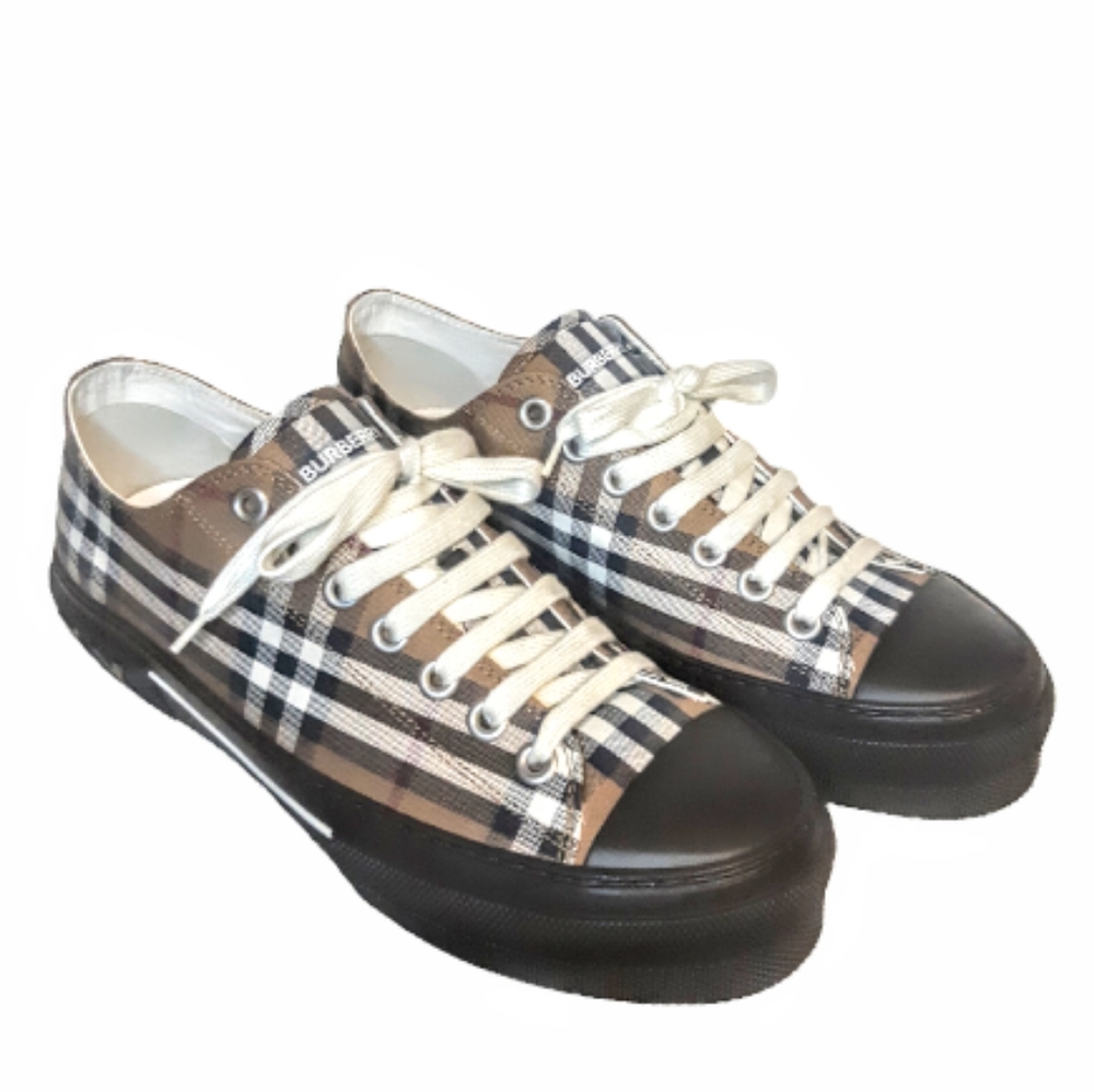 *sold* Burberry Canvas low-top Sneakers Trainers Runners Vintage Check Brown